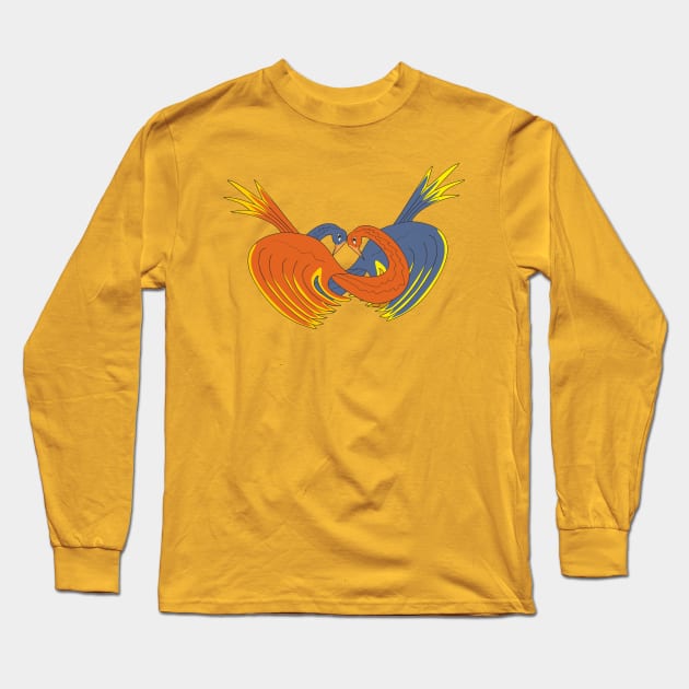 Two birds Long Sleeve T-Shirt by Alekvik